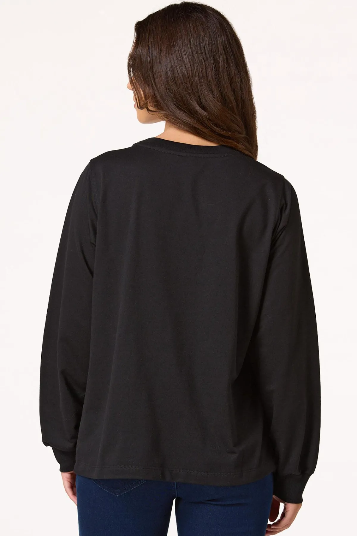 Cato Floral Applique Sweatshirt> Tops