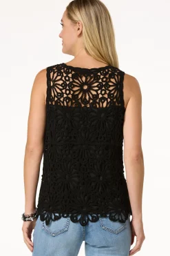 Cato Floral Crochet Tank> Tops