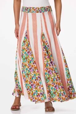 Cato Floral Panel Maxi Skirt> Skirts
