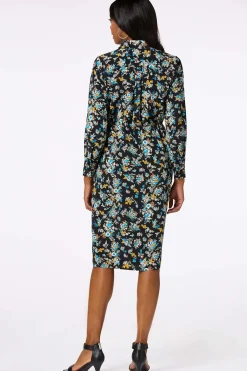 Cato Floral Side Knot Midi Dress> Dresses