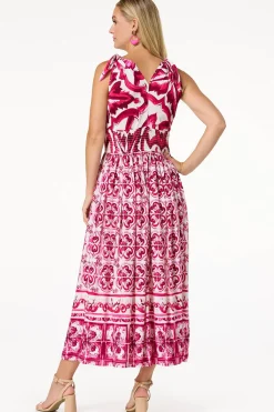 Cato Floral Tile Maxi Dress> Dresses