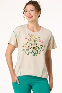 Cato Flower Garden Top> Athleisure|Tops