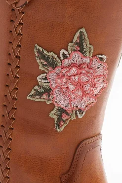 Cato Flower Western Boots><noscript><img width=