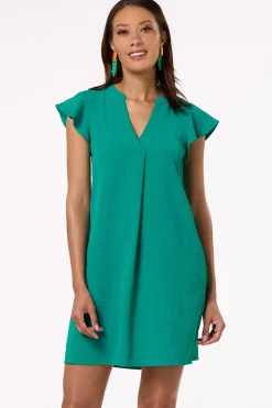 Cato Flutter Sleeve Shift Dress> Dresses