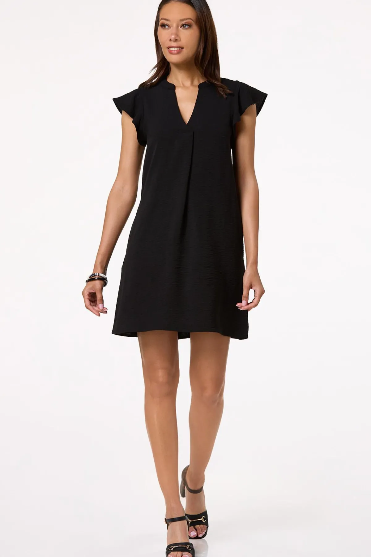 Cato Flutter Sleeve Shift Dress> Dresses