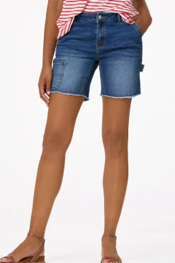 Cato Frayed Cargo Denim Shorts> Shorts|Jeans