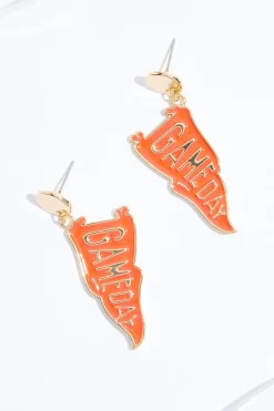 Cato Game Day Flag Earrings><noscript><img width=