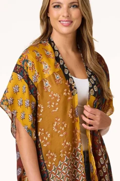 Cato Geo Patchwork Kimono><noscript><img width=