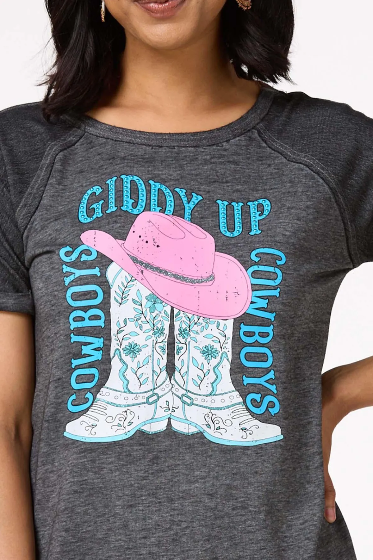 Cato Giddy Up Cowboys Top> Tops
