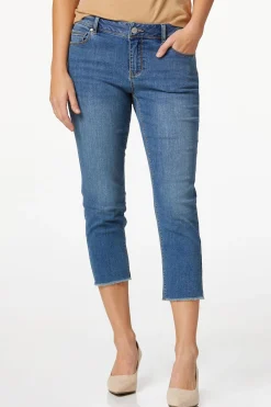 Cato Girlfriend Frayed Hem Jeans> Jeans