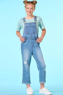 Cato Girls Denim Overalls> Bottoms
