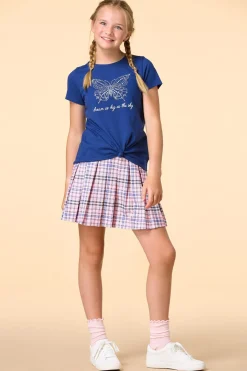 Cato Girls Embellished Butterfly Tee><noscript><img width=