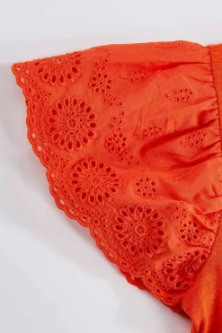 Cato Girls Eyelet Flutter Sleeve Top><noscript><img width=