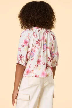 Cato Girls Floral Poet Top> Tops & Jackets