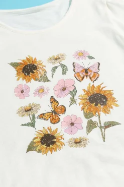 Cato Girls Floral Sunflower Tee><noscript><img width=