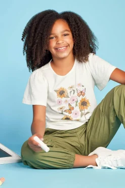 Cato Girls Floral Sunflower Tee><noscript><img width=
