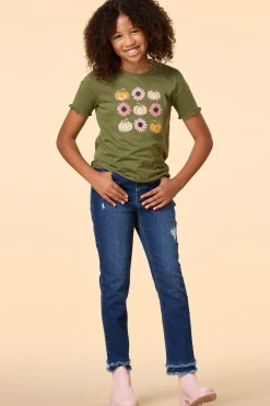 Cato Girls Flower And Pumpkin Tee><noscript><img width=