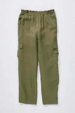 Cato Girls Olive Paperbag Pants> Bottoms