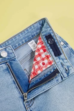 Cato Girls Peek A Boo Print Denim Shorts><noscript><img width=