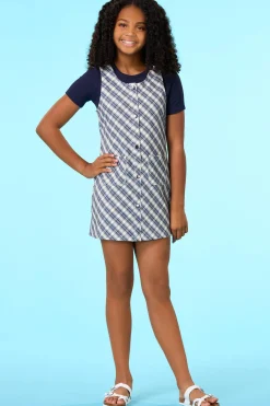 Cato Girls Plaid Jumper><noscript><img width=