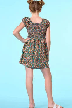 Cato Girls Smocked Floral Dress> Dresses
