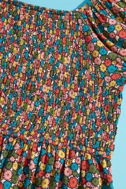Cato Girls Smocked Floral Dress><noscript><img width=