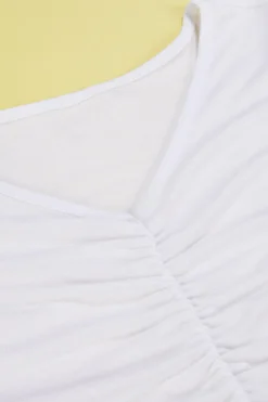 Cato Girls Solid Ruched Top><noscript><img width=