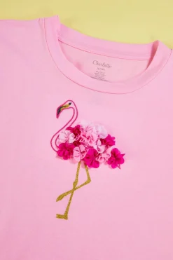 Cato Girls Textured Flamingo Tee><noscript><img width=