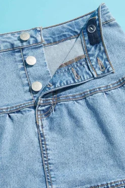 Cato Girls Tiered Denim Skirt><noscript><img width=