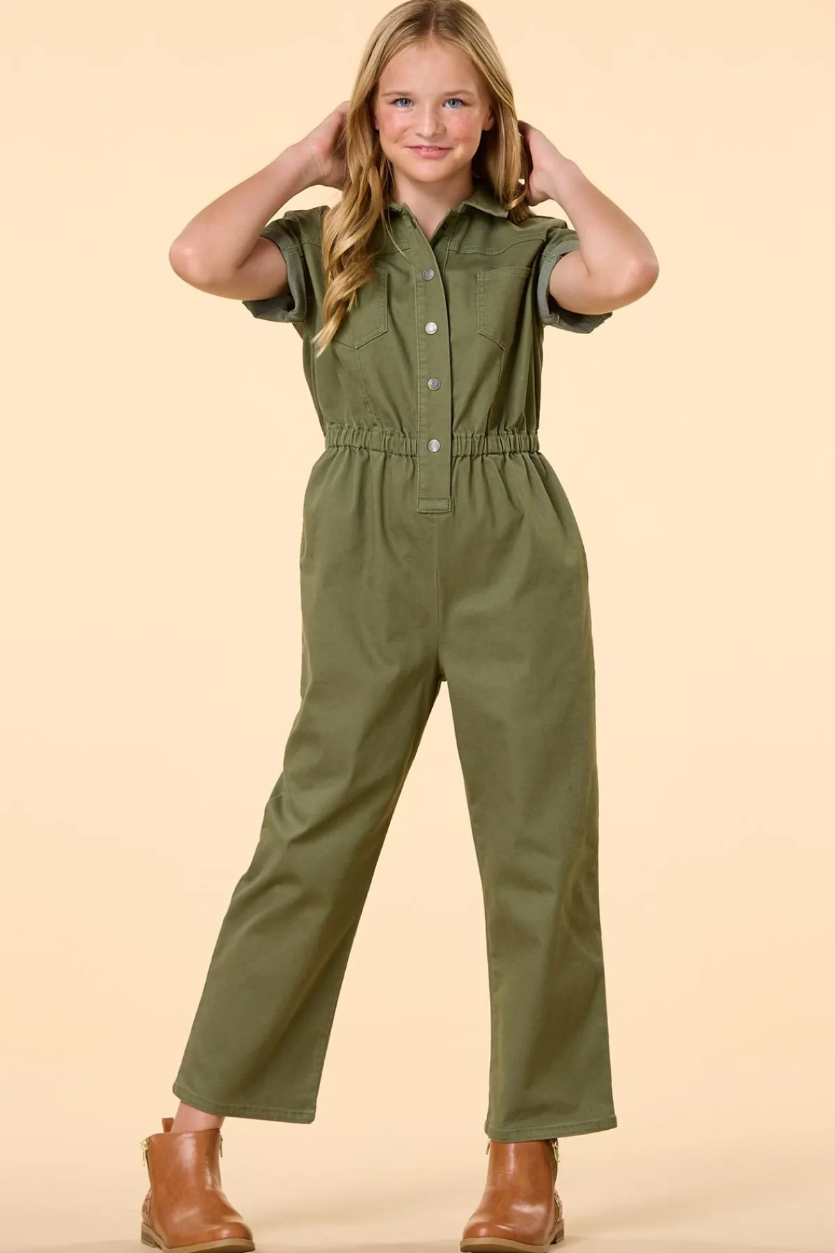 Cato Girls Utility Jumpsuit> Bottoms