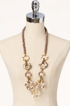 Cato Glass Animal Fabric Long Necklace> Necklaces