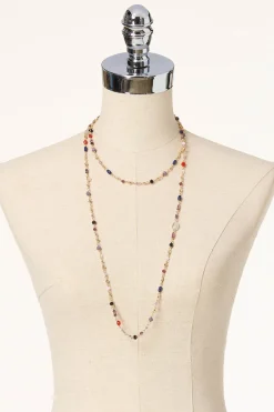 Cato Glass Bead Long Necklace><noscript><img width=