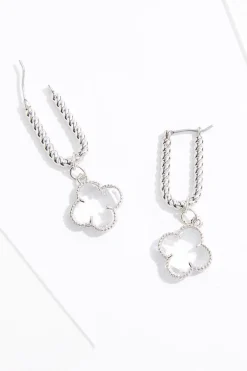 Cato Glass Charm Hoop Earrings> Earrings