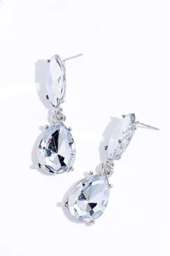 Cato Glass Faceted Rhinestone Earrings> Social Occasion|Earrings