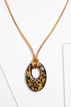 Cato Glass Pendant Cord Necklace><noscript><img width=