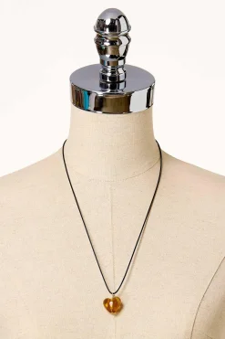 Cato Glass Puffy Heart Adjustable Necklace> Necklaces