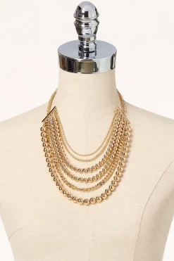 Cato Ball Layered Necklace> Necklaces