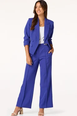 Cato Gold Button Blue Blazer><noscript><img width=