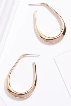 Cato Oval Hoop Earrings> Earrings