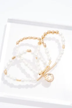Cato Pearl Multi Row Bracelet> Bracelets