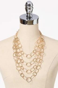 Cato Ring Layered Necklace> Necklaces