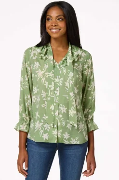 Cato Green Floral Shirt> Tops