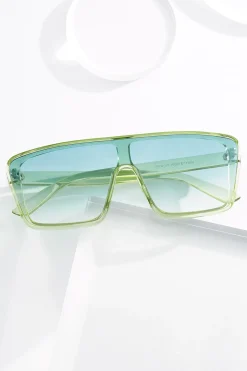 Cato Green Frame Shield Sunglasses> Sunglasses