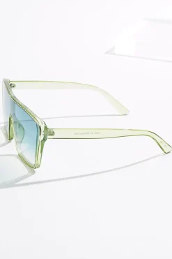 Cato Green Frame Shield Sunglasses> Sunglasses