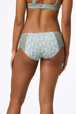Cato Green Ivory Lace Panel Panty Set><noscript><img width=