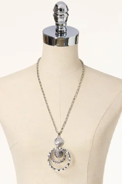 Cato Hammered Disc Ring Pendant Necklace> Necklaces