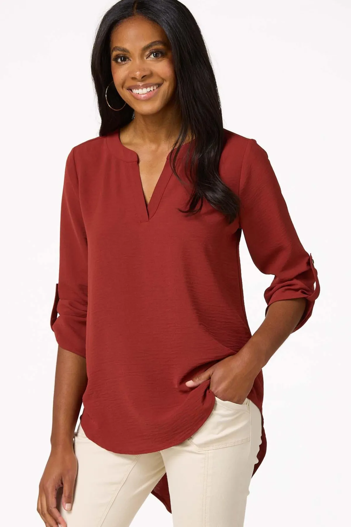 Cato High- Low Top> Tops