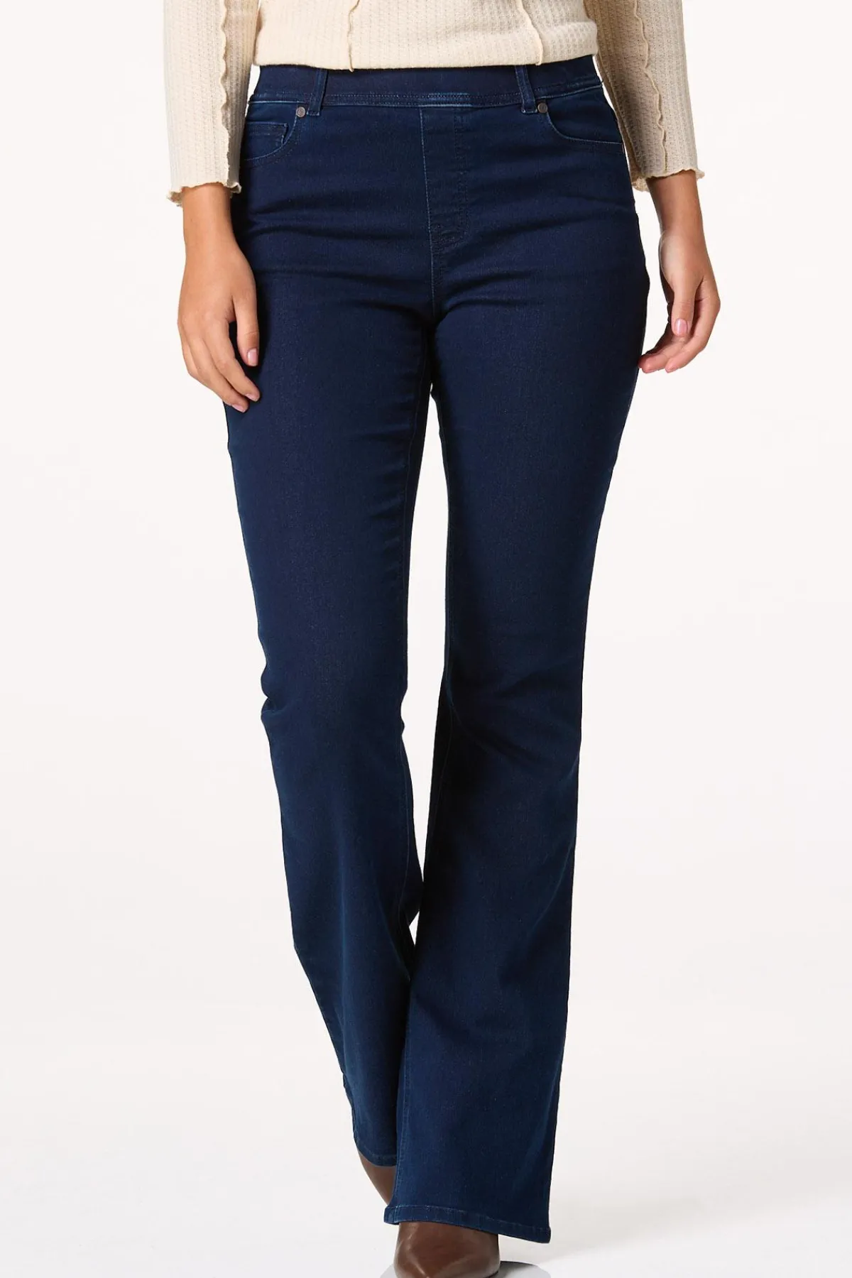 Cato High Rise Pull- On Flare Leg Jeans> Jeans