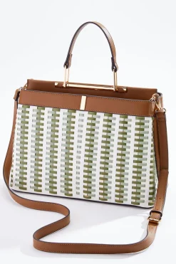 Cato Intricate Woven Satchel> Handbags