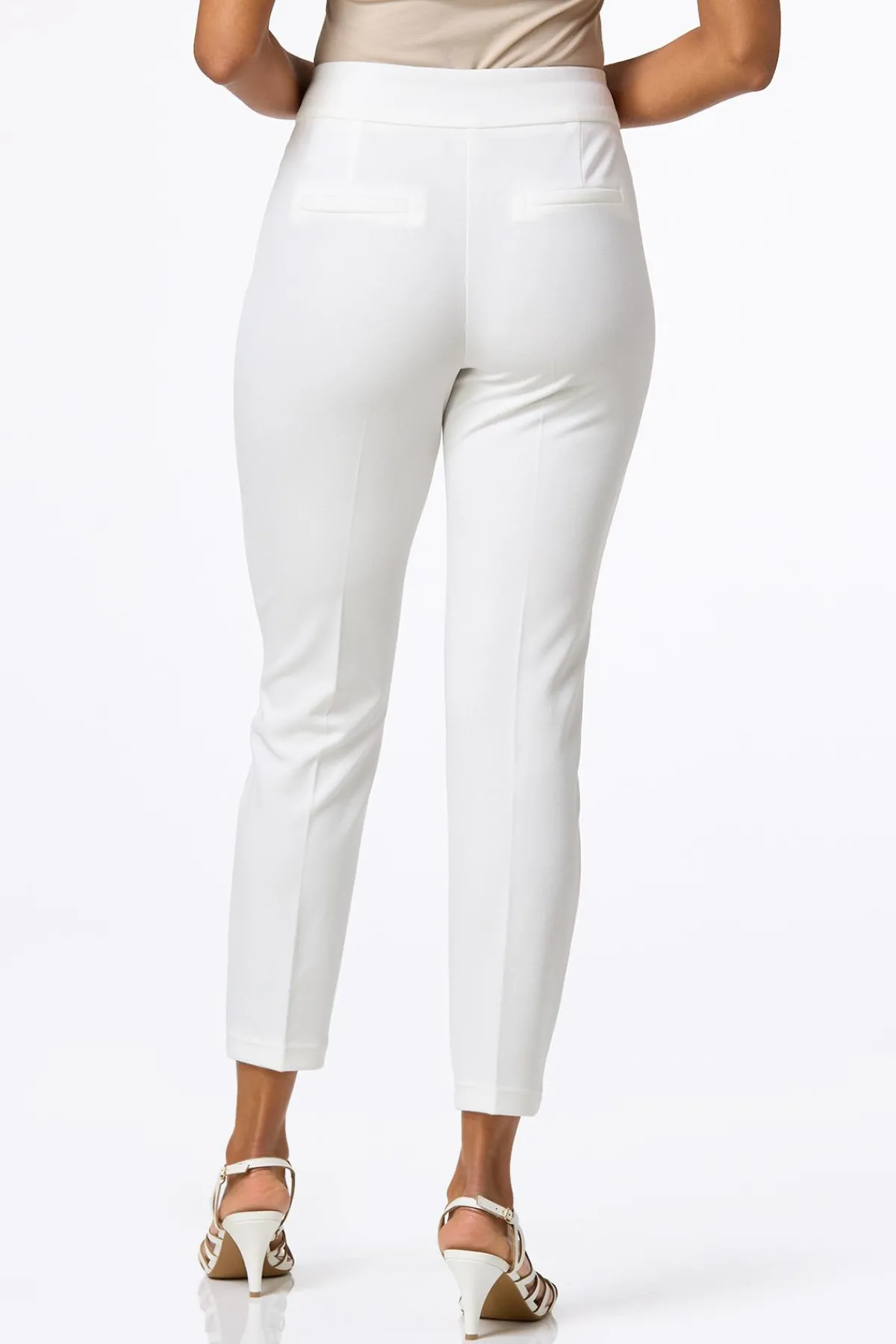 Cato Ivory Belted Ankle Pants> Pants